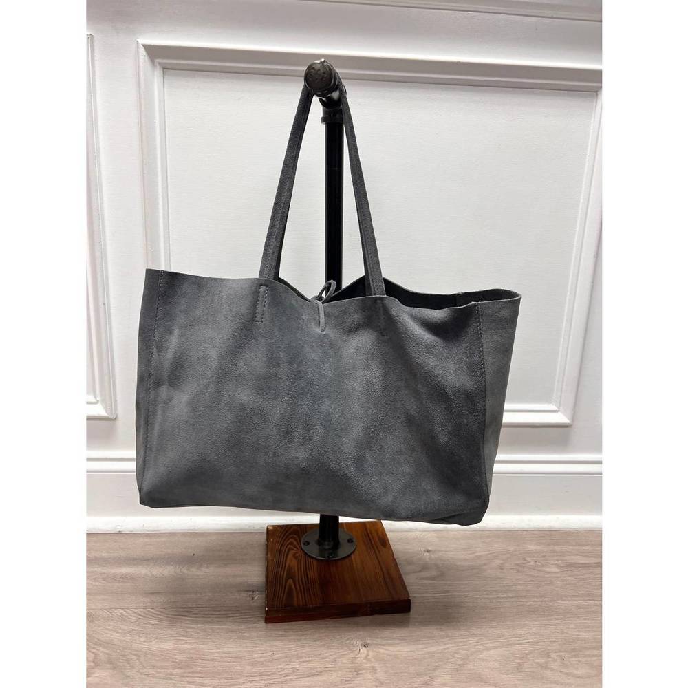 NEW JIJOU CAPRI women's juju suede tote bag in grey